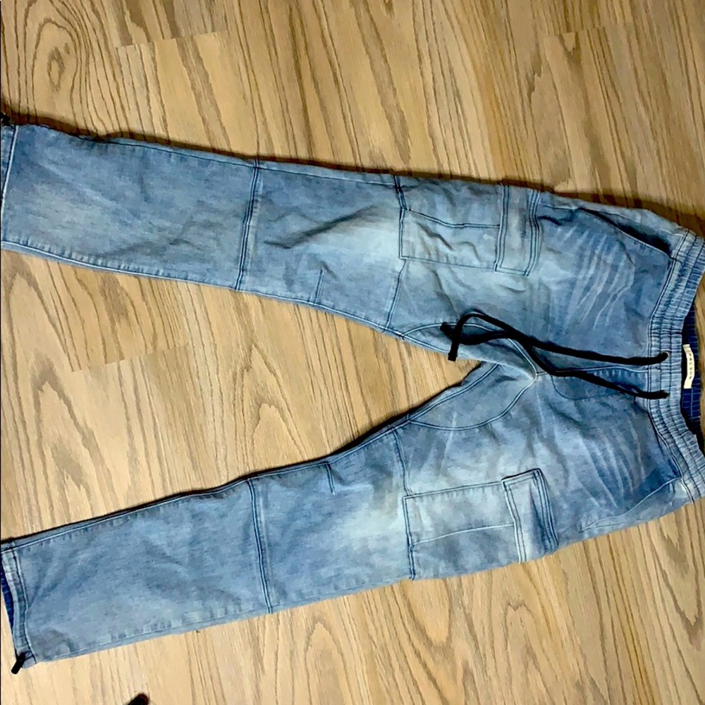 Demin cargo pants